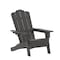 Flash Furniture Gray Adirondack Patio Chair with Cupholder LE-HMP-1044-10-GY-GG - alternate 8